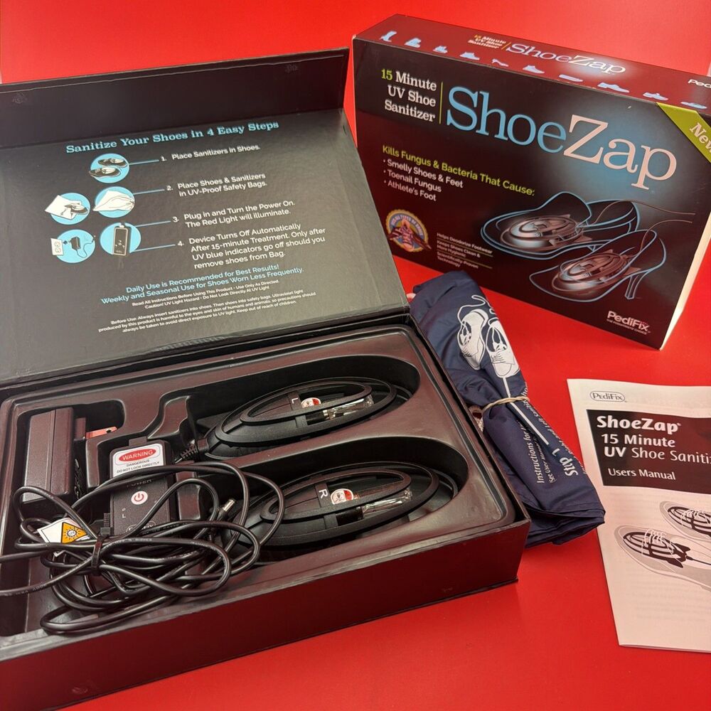 ShoeZap Clinically Proven Germicidal Light Technology, 15 Minute UV (Ultravio...